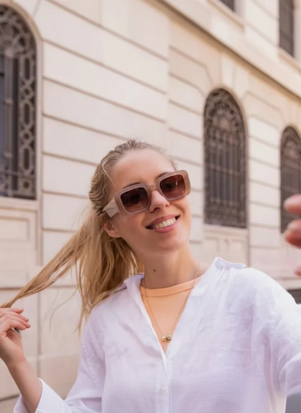 Casual selfie before AI photography processing